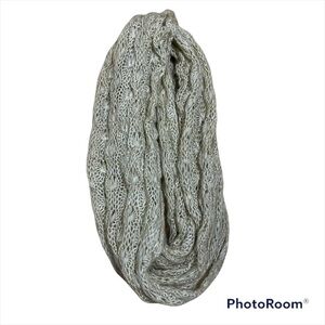 Simply Vera Wang Tan Infinity Scarf W/ Gold Accents Women’s